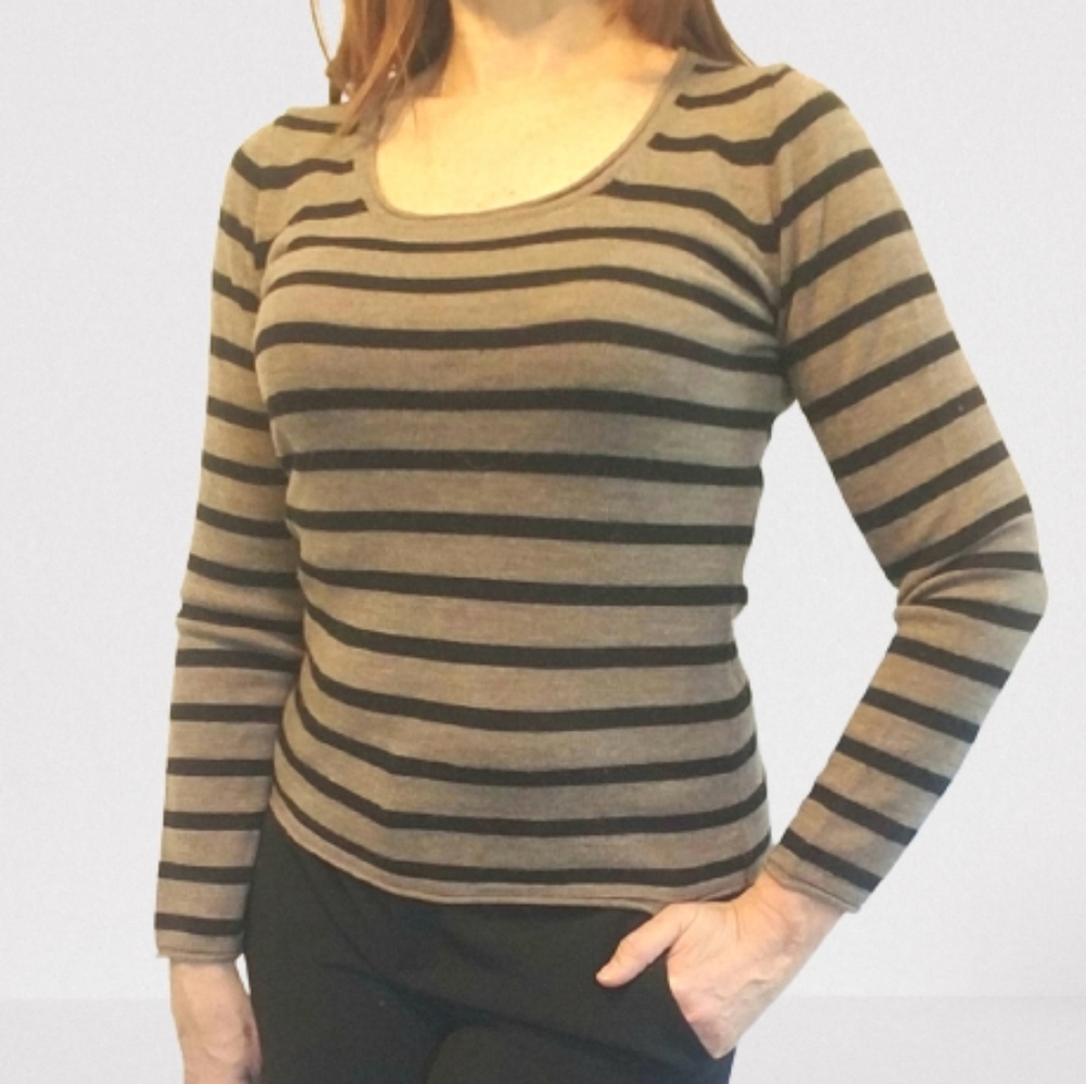 Brunella Gori Italian Wool Striped Sweater